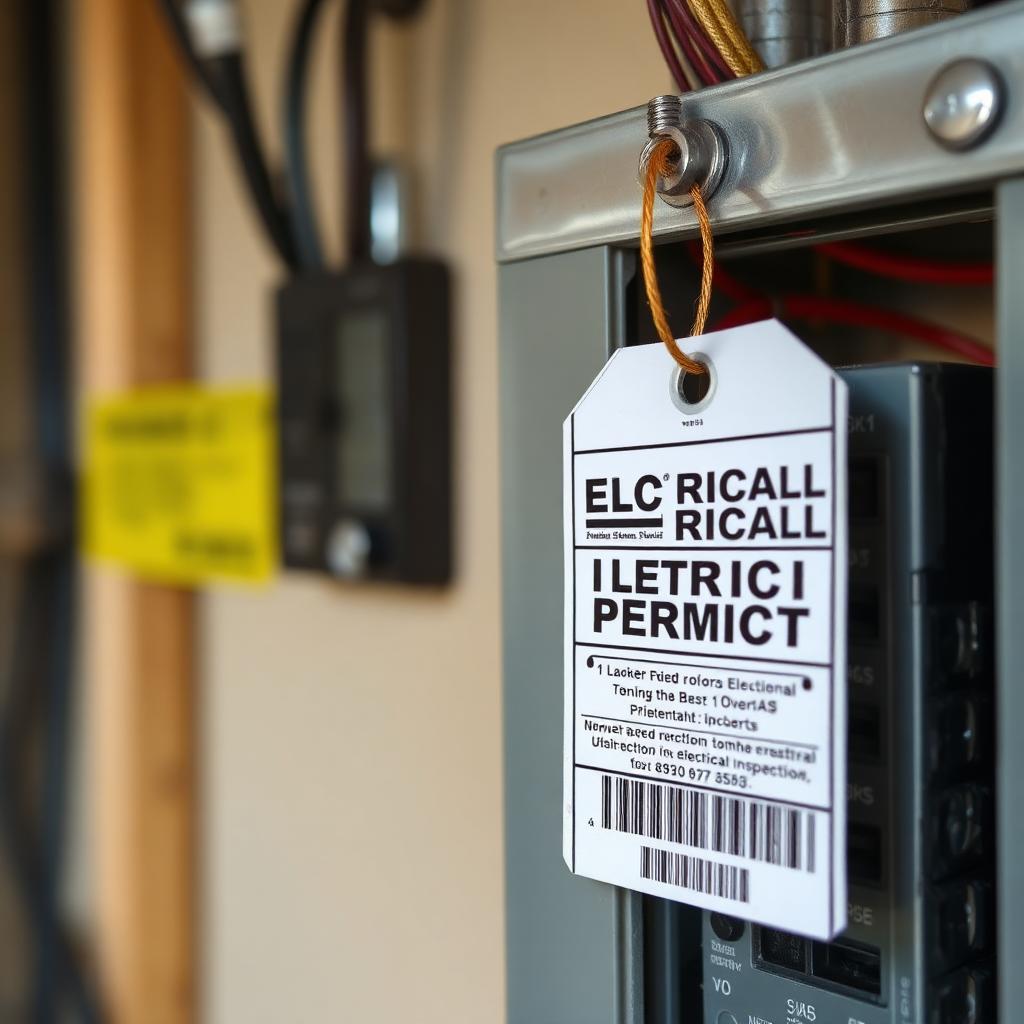 Electrical permit inspection documentation on a completed panel replacement in Atlanta, GA.